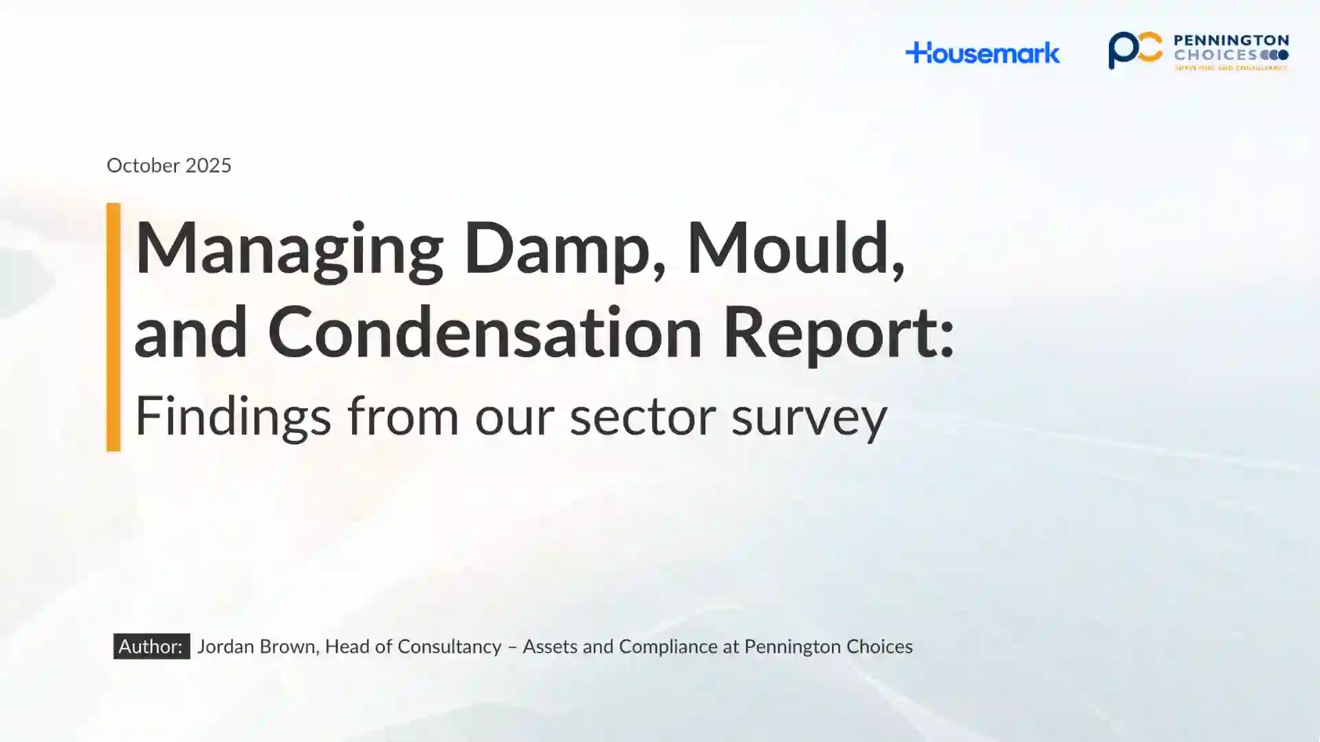 Managing Damp, Mould, and Condensation Report
